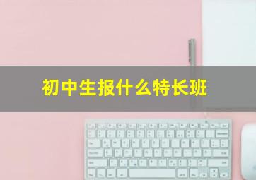 初中生报什么特长班