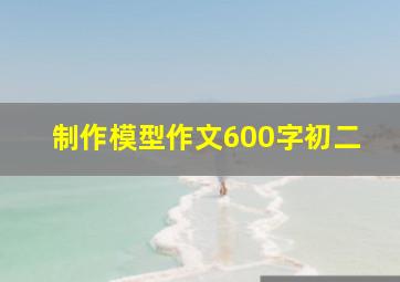 制作模型作文600字初二