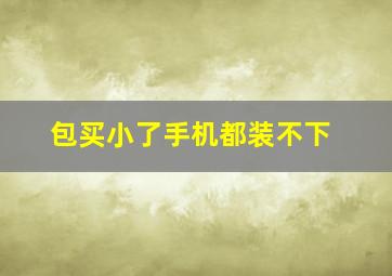 包买小了手机都装不下