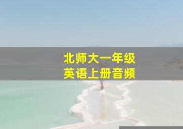 北师大一年级英语上册音频