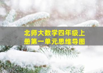 北师大数学四年级上册第一单元思维导图