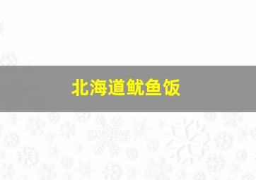 北海道鱿鱼饭