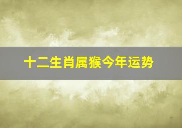 十二生肖属猴今年运势