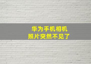 华为手机相机照片突然不见了