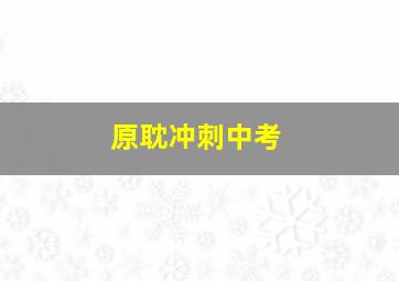 原耽冲刺中考