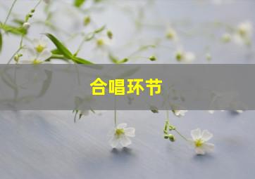 合唱环节