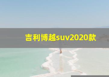 吉利博越suv2020款