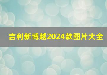 吉利新博越2024款图片大全