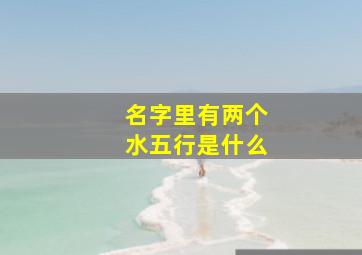 名字里有两个水五行是什么