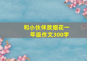 和小伙伴放烟花一年级作文300字