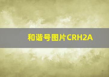 和谐号图片CRH2A