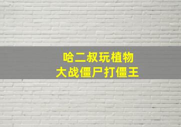 哈二叔玩植物大战僵尸打僵王