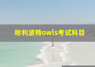 哈利波特owls考试科目