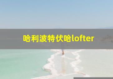 哈利波特伏哈lofter