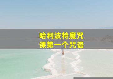 哈利波特魔咒课第一个咒语