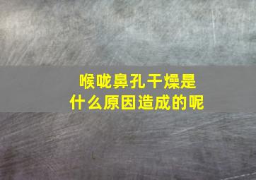 喉咙鼻孔干燥是什么原因造成的呢