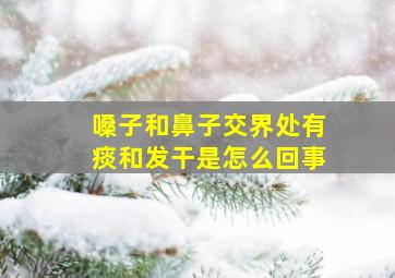 嗓子和鼻子交界处有痰和发干是怎么回事