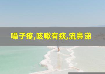 嗓子疼,咳嗽有痰,流鼻涕