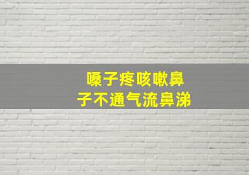 嗓子疼咳嗽鼻子不通气流鼻涕