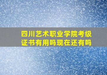 四川艺术职业学院考级证书有用吗现在还有吗