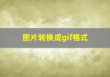 图片转换成gif格式