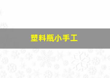 塑料瓶小手工