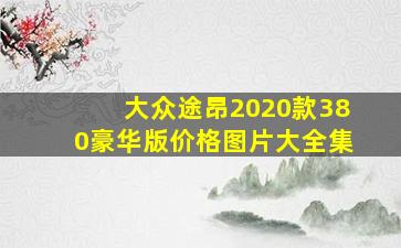 大众途昂2020款380豪华版价格图片大全集