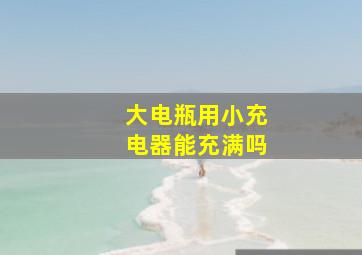 大电瓶用小充电器能充满吗