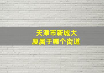 天津市新城大厦属于哪个街道