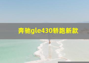 奔驰gle430轿跑新款