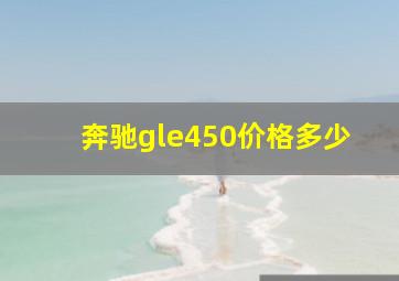 奔驰gle450价格多少