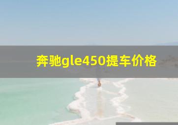 奔驰gle450提车价格