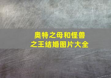 奥特之母和怪兽之王结婚图片大全