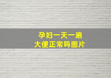 孕妇一天一遍大便正常吗图片