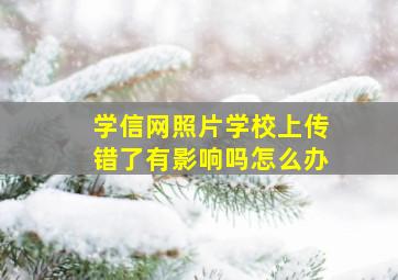 学信网照片学校上传错了有影响吗怎么办