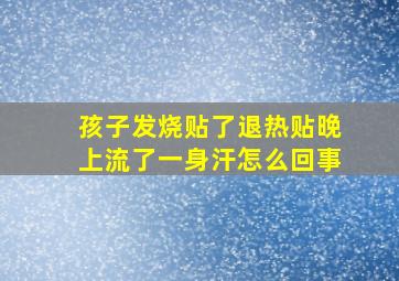 孩子发烧贴了退热贴晚上流了一身汗怎么回事