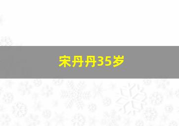 宋丹丹35岁