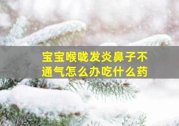 宝宝喉咙发炎鼻子不通气怎么办吃什么药