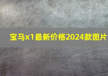 宝马x1最新价格2024款图片