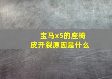 宝马x5的座椅皮开裂原因是什么