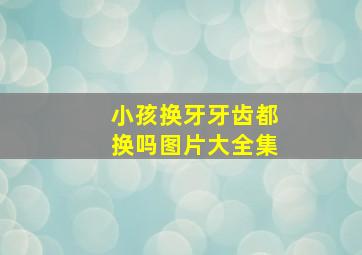 小孩换牙牙齿都换吗图片大全集