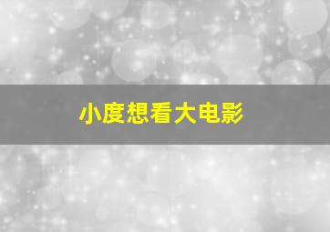 小度想看大电影