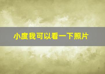 小度我可以看一下照片