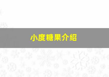 小度糖果介绍