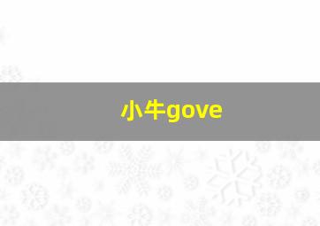 小牛gove