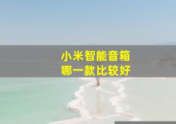 小米智能音箱哪一款比较好