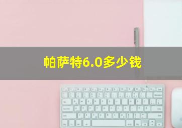 帕萨特6.0多少钱