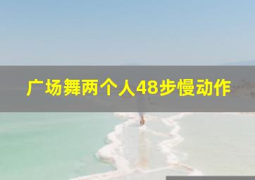 广场舞两个人48步慢动作