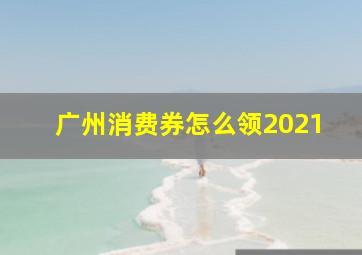 广州消费券怎么领2021