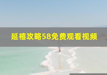 延禧攻略58免费观看视频